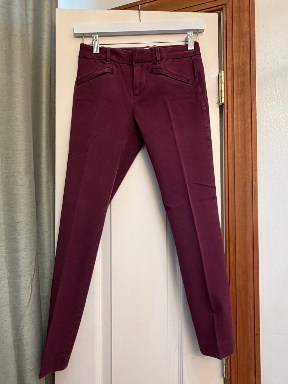GAP Skinny Ankle Pants | Burgundy | Size 00 Regular | Stretch Career Pants